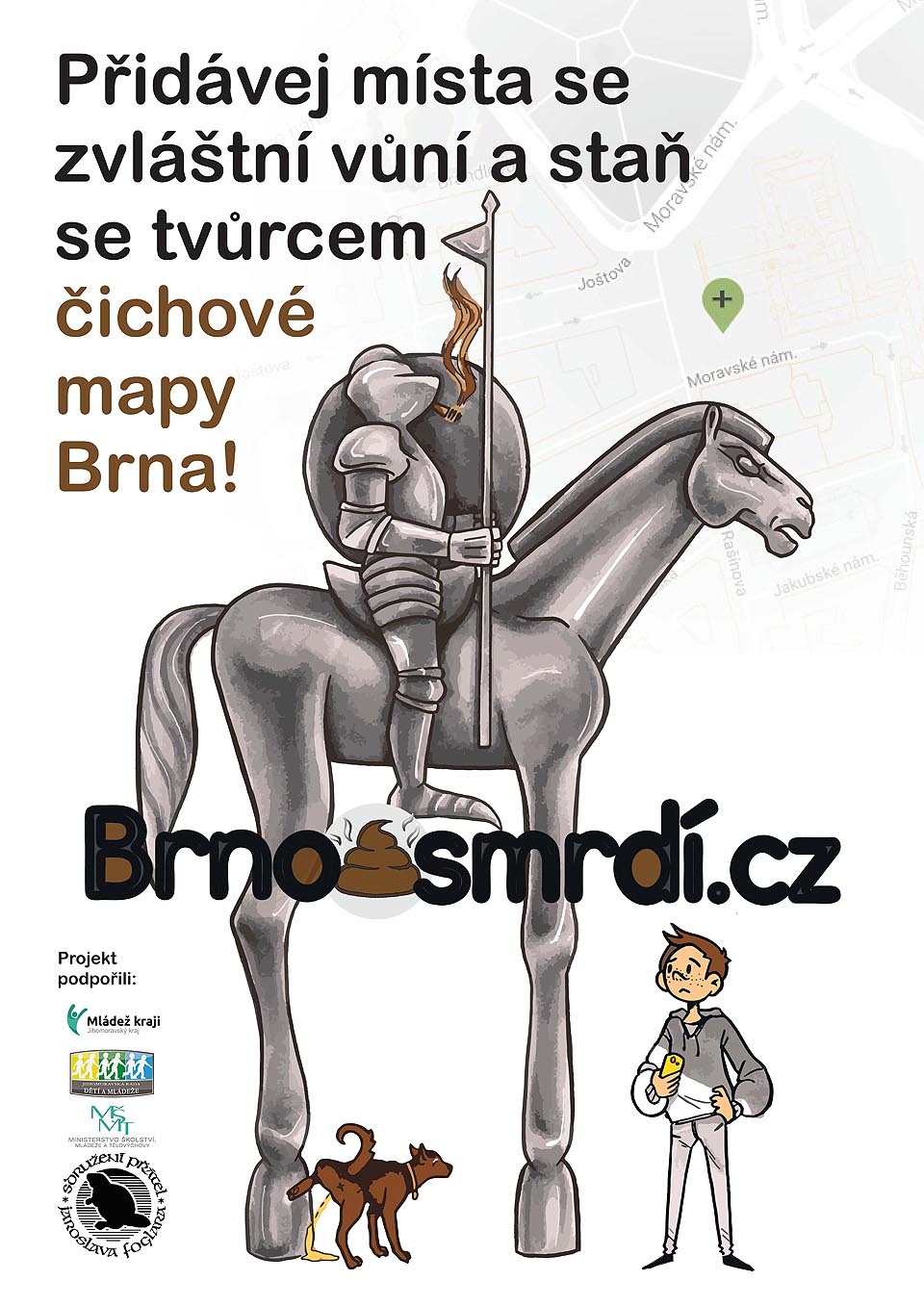 Druhý plakát Čichové mapy Brna.