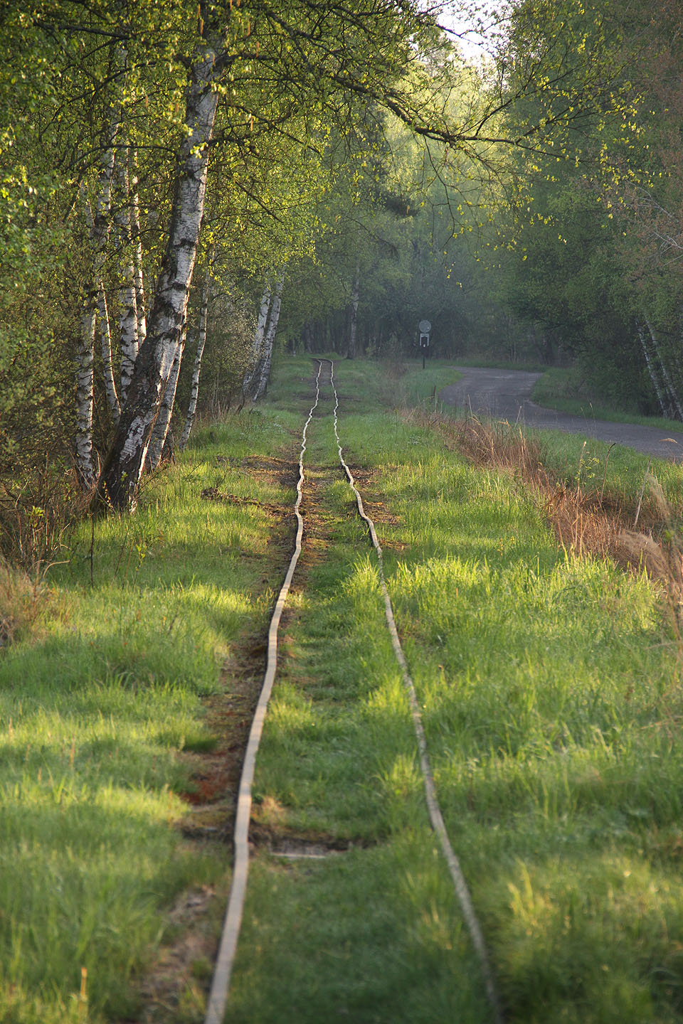 V roce 2018 byl v provozu jediný úsek drážky (Soos–Kateřina, cca 1,7 km),jehož většinu tvoří právě jedna dlouhá přímá kolej.